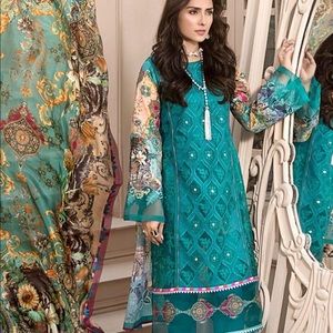 Pakistani branded luxury lawn 3 piece